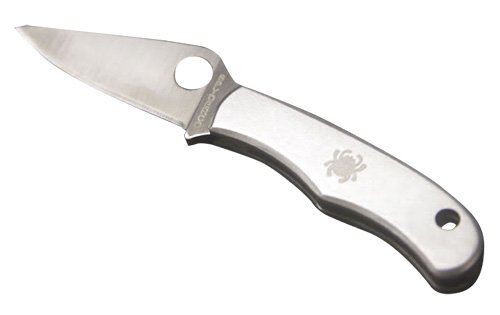 Spyderco C133P Bug Slipit Stainless Steel Plain Edge Knife - Spyderco - DROP POINT