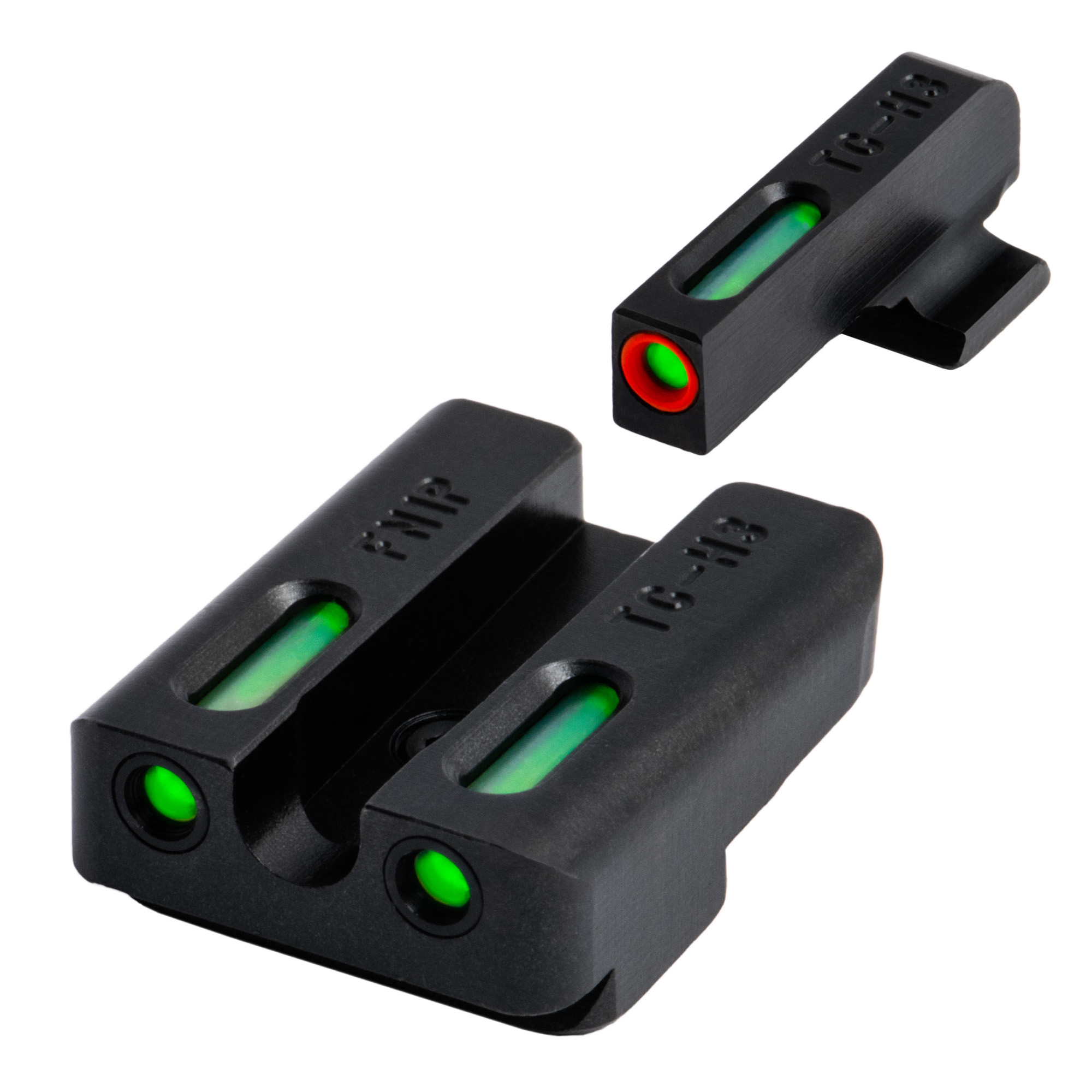 TruGlo TG13FN1PC TFX Pro Sights Black Green Tritium Fiber Optic FNH FNP-9