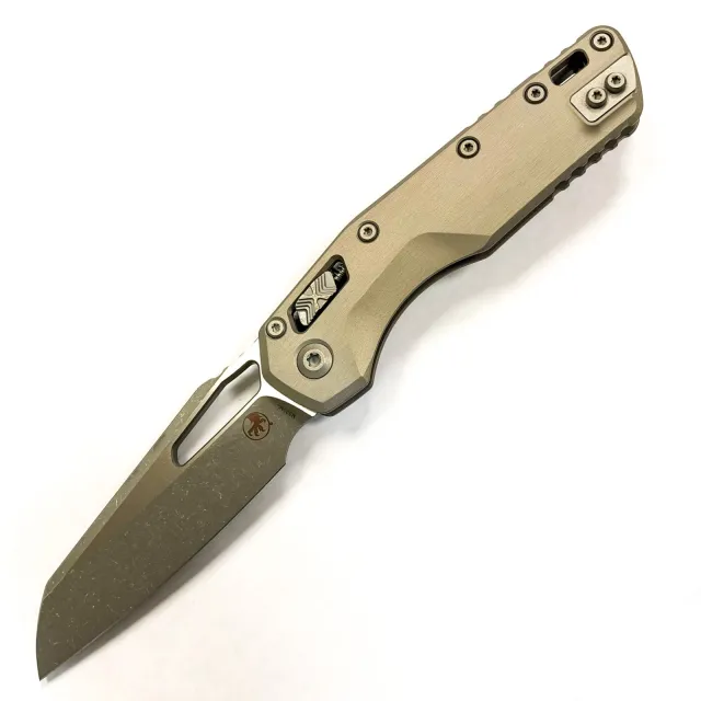 Microtech MSI 210-10APNC 3.88 In Wharncliff Apocalyptic Natural Clear Handle