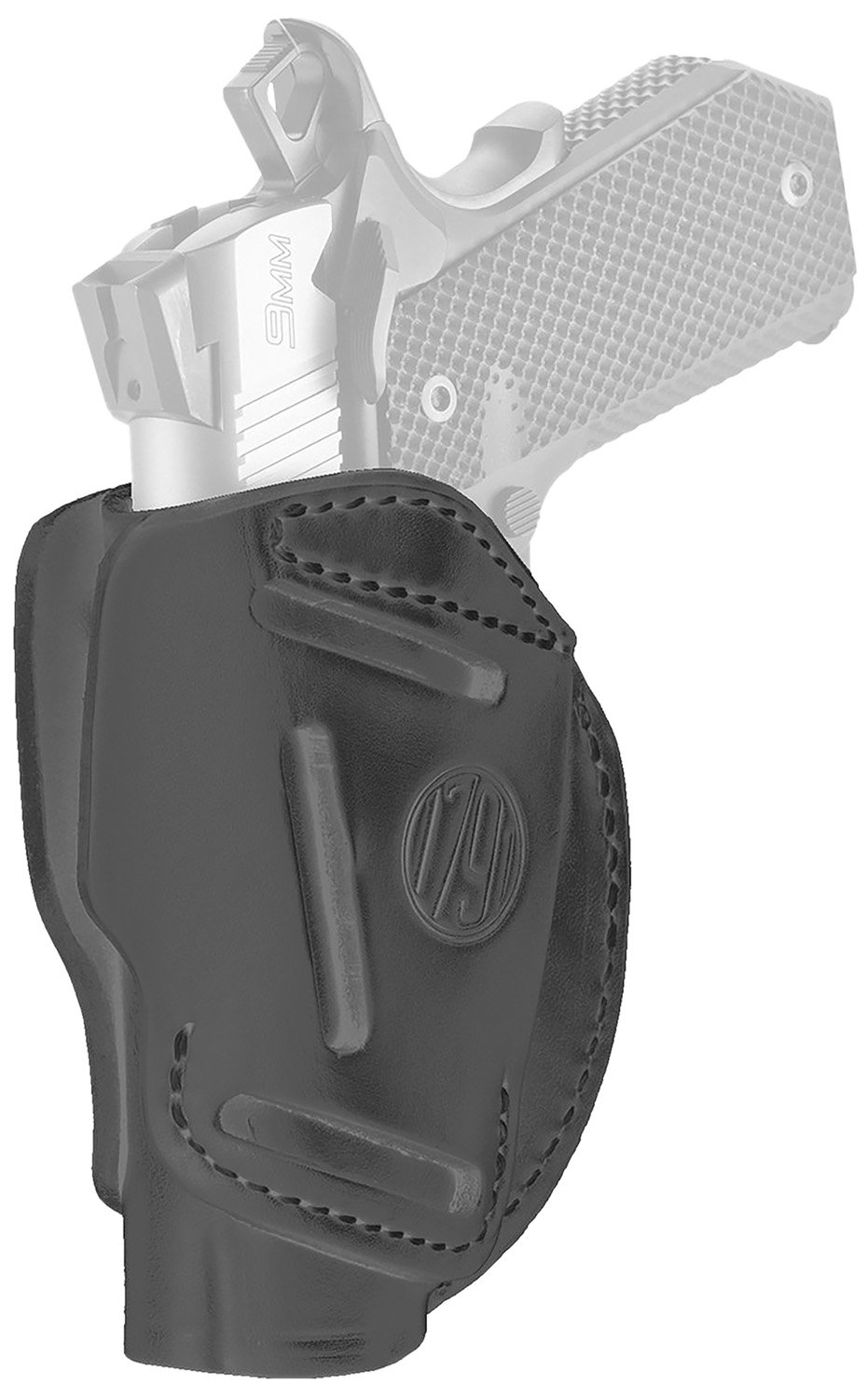 1791 Gunleather 3WH-1-SBL-A 3-Way Holster Stealth Black Size 1 Ambidextrous - 1791 Gunleather - STEALTH BLACK