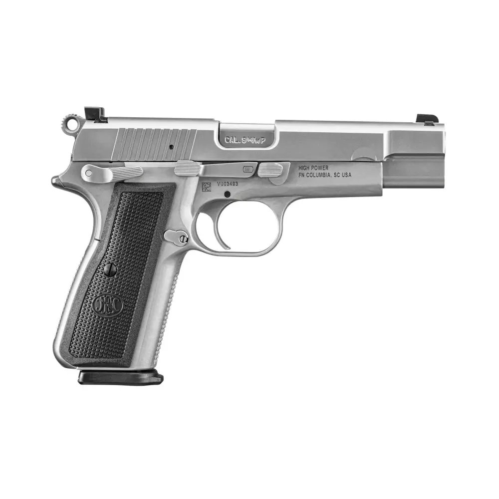 FN 66101116 High Power 9mm Luger 4.7" Barrel, Stainless Slide, Matte Frame - FN America - 9mm