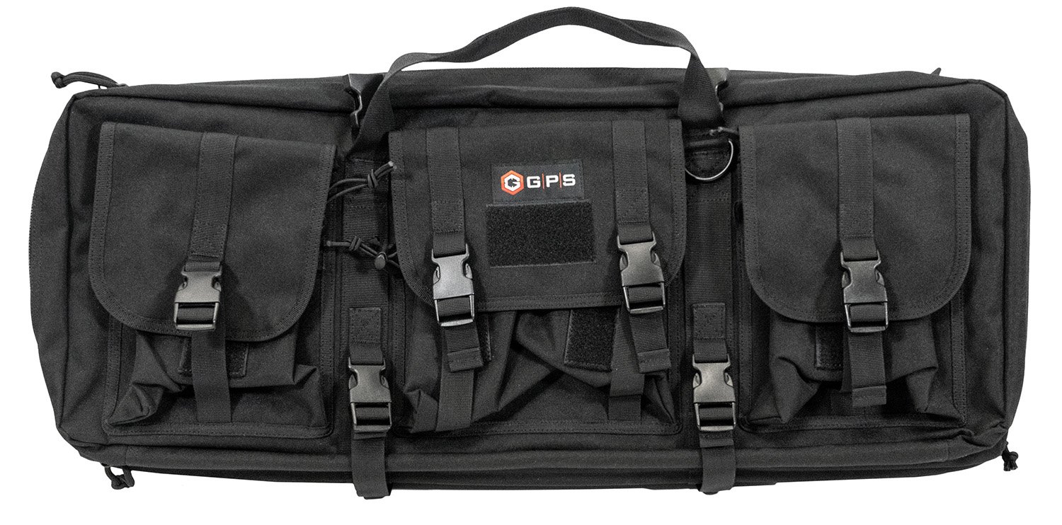 GPS GPS-DRC28 Double Rifle Case Black 600D Polyester 2-Pistol Sleeves