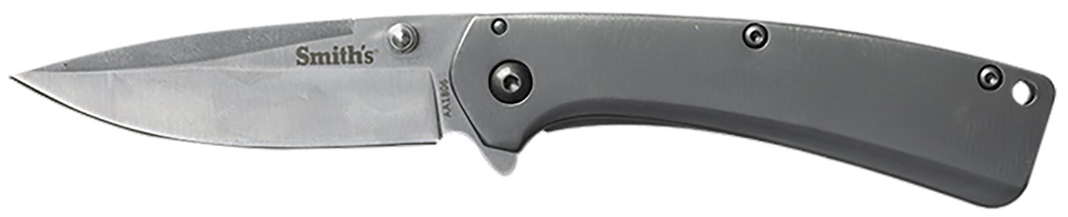 Smiths Furrow 2.9" Folding Drop Point Satin Titanium Coated Stainless Steel Blade