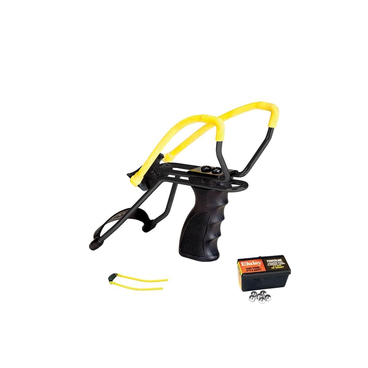 Daisy P51 Slingshot Kit - Strong Grip, Wrist Support, Surgical Tubing, Release Pouch - Daisy Manufacturing Co., Inc.