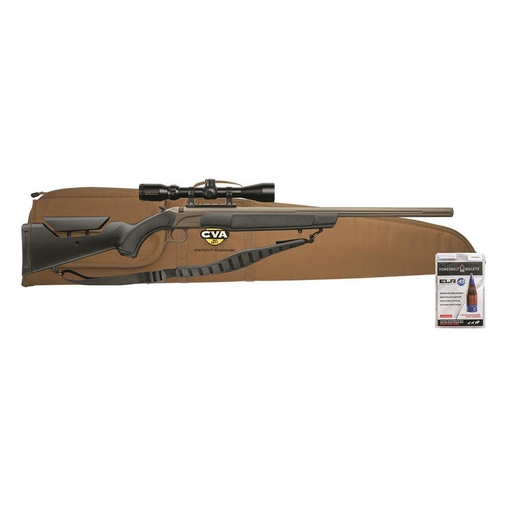 CVA PR3211NSCP Accura LR-X Muzzleloader 50 Cal/330 ELR 30" FDE/Black Scope - CVA - 50