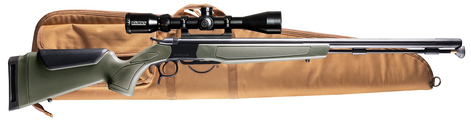 CVA PR2048NSCP Optima 50 Cal 26" Black Nitride Barrel, Konus 3-9x40 Scope - CVA - .50 Caliber