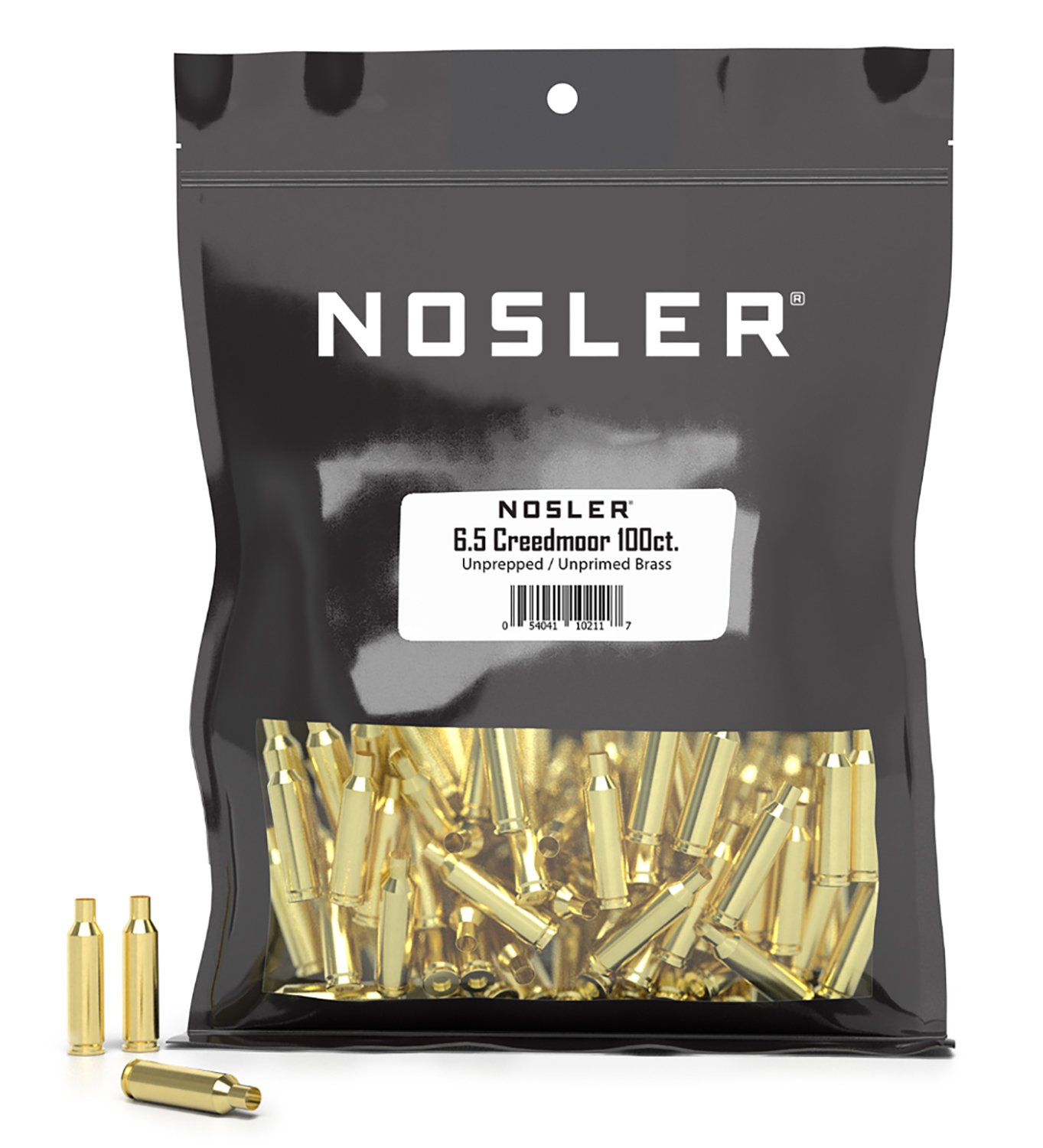 Nosler 10211 6.5 Creedmoor Unprimed Brass Cases 100 Count Bulk - Nosler - BRASS