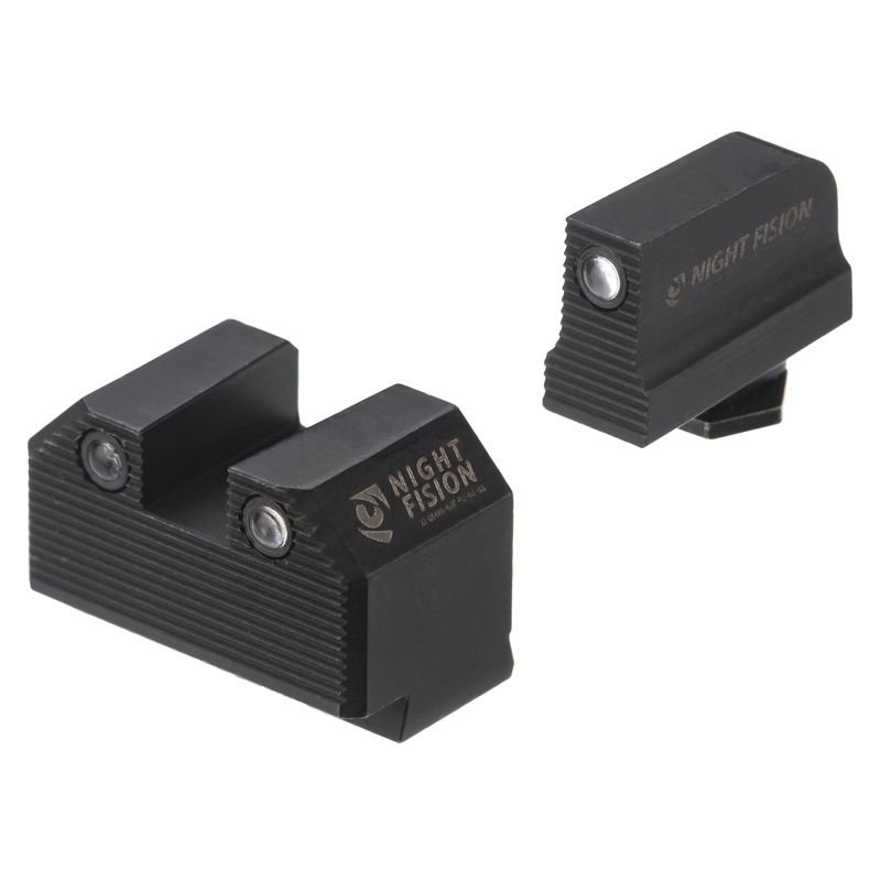N.FISION OPTICS READY STEALTH SIGHT(SET) (F-BLACK R-BLACK) SQUARE-GLOCK 17/19/34