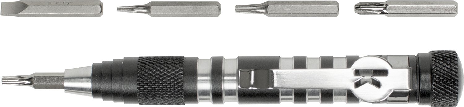 Kershaw TXTOOL Silver/Gray: Lightweight Aluminum, Steel Bits, 1.1oz, 4.8in Length