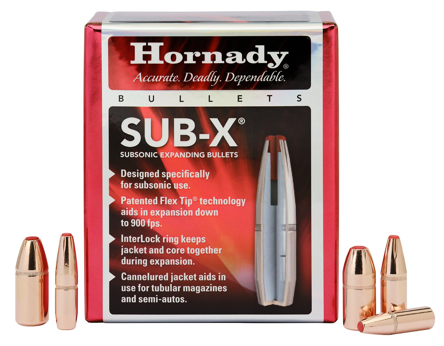 Hornady 45031 Sub-X Hunting 45 Cal 395 gr Subsonic-eXpanding