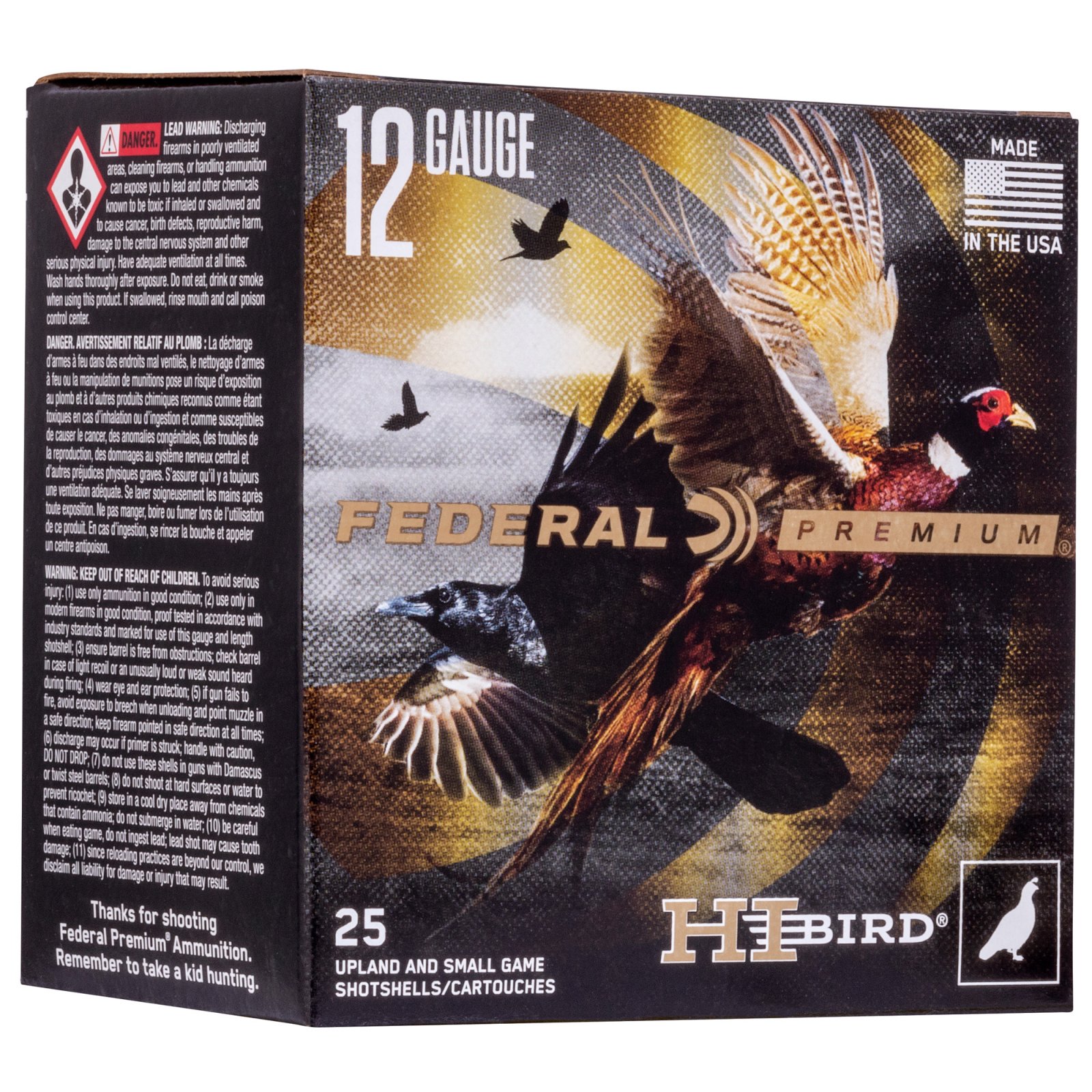 Buy Federal HVF12H5 Premium Hi-Bird 12Ga 2.75" 1.25oz #5 Shot 25rd Box online