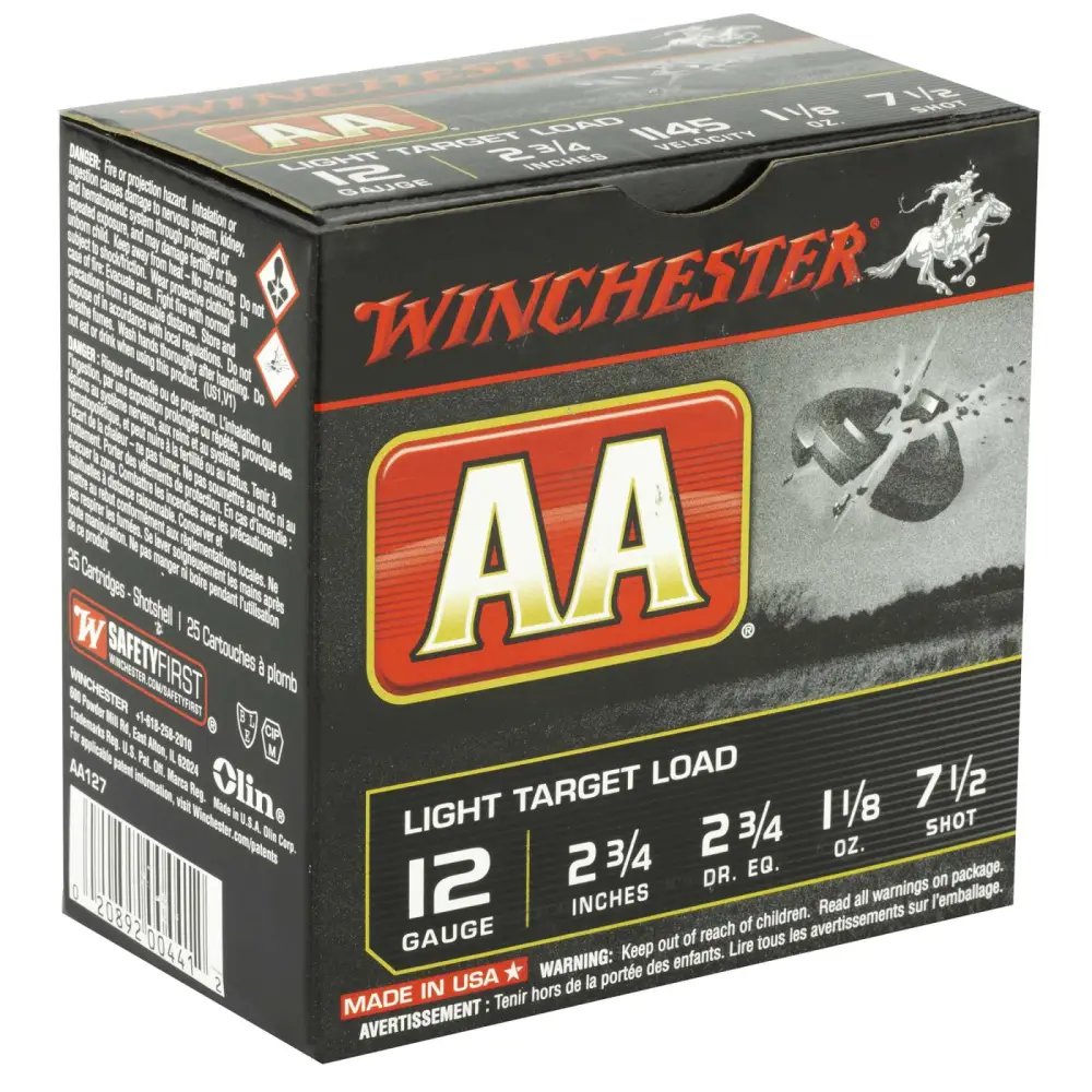 Winchester AA127 12 Gauge 2.75 in 1 1/8 oz 7.5 Shot 25 Rounds - Winchester - LEAD
