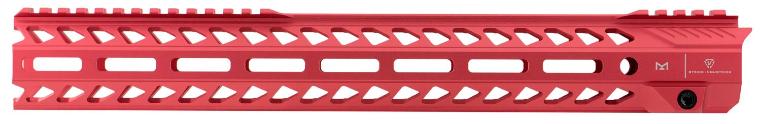 Strike Industries AR-15 15.5in Red M-LOK Handguard SI-STRIKERAIL-155-RED