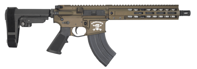 BRIGADE BM-47 7.62X39 10.5 MB SBA3 MLOK A2 - Brigade Manufacturing - 7.62x39