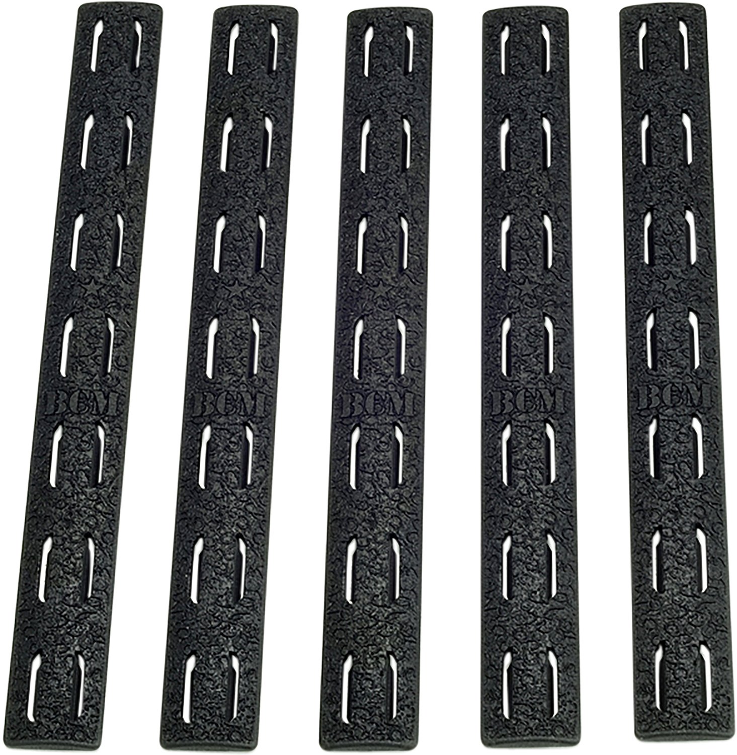 BCM KMRRPBLK5 Rail Panel Kit AR Platform KeyMod 5.55" Black Polymer 5... - Bravo Company Manufacturing - RAIL PANEL KIT