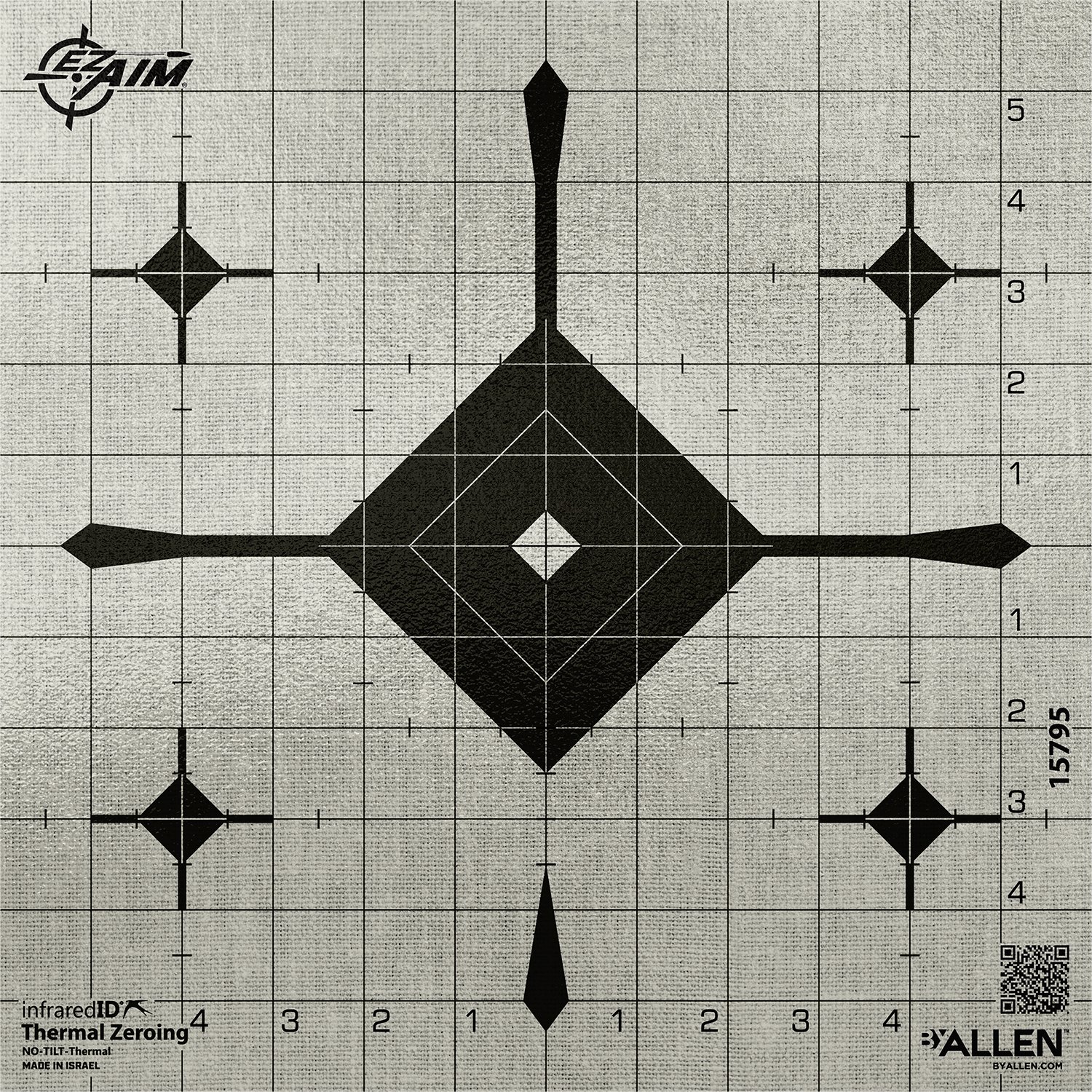 Allen Company 15795 Paper Target 12 in Thermal ID Grid 1 Pack - Allen Company