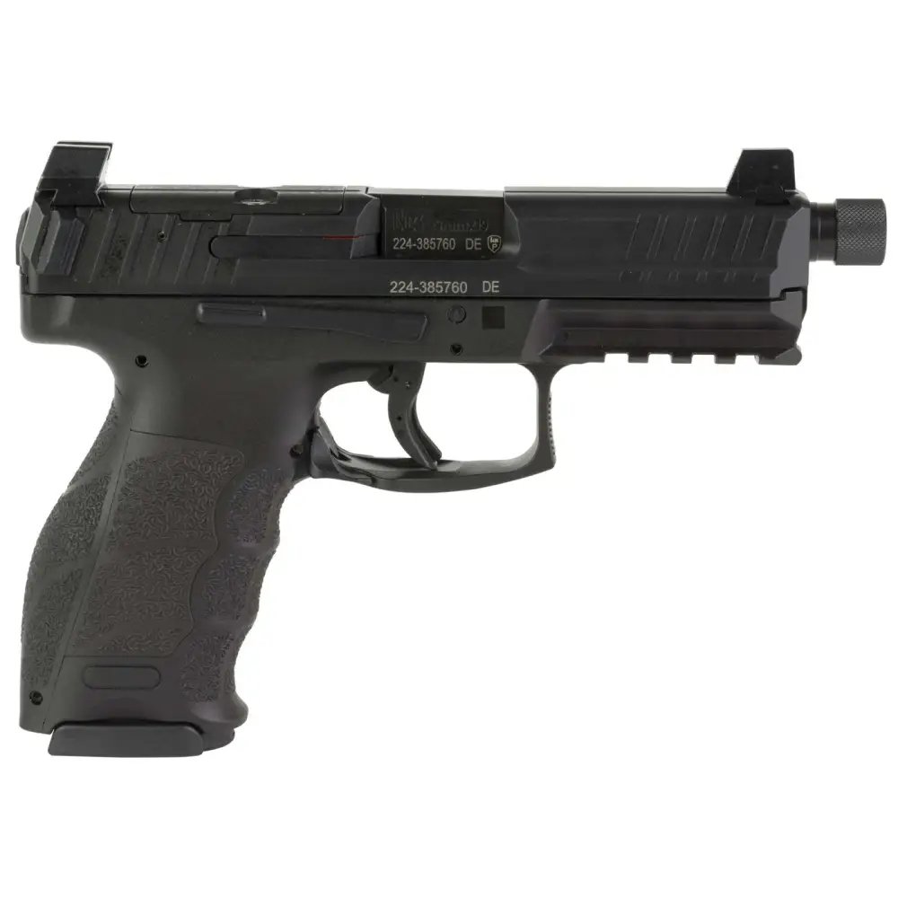 HK 81000626 VP9 Tactical Optic Ready 9mm Luger 4.70" TB 10+1 (3) Black Black Steel Slide Black Interchangeable Backstrap Grip Night Sights