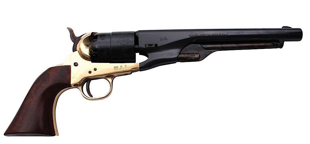Traditions FR18601 1860 Colt Army Break Open 44 Cal Percussion 8" 6rd Blued/Brass Walnut Grip - Traditions Performance Firearms - 44 BLKPOWDER