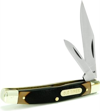 Old Timer Middleman Jack Folding Pocket Knife 7Cr17 High Carbon Stainless Steel 2.4" Blade Desert Iron Wood Handles