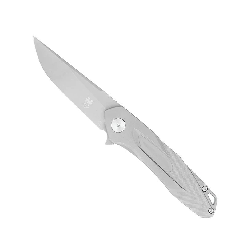 CobraTec CTTACEM390 Ace Titanium Flipper 3.25" M390 Folding Knife - CobraTec Knives