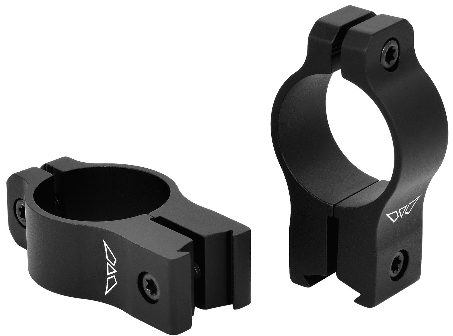 Warne V422M Rimfire Rings Vapor Matte Black 1" High 0 MOA 3/8" Dovetail