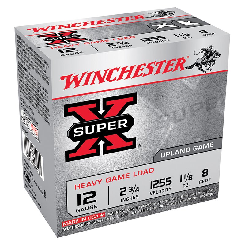 Winchester Super-X 12 Gauge Lead Shot 1-1-8 Ounce 250 Rounds