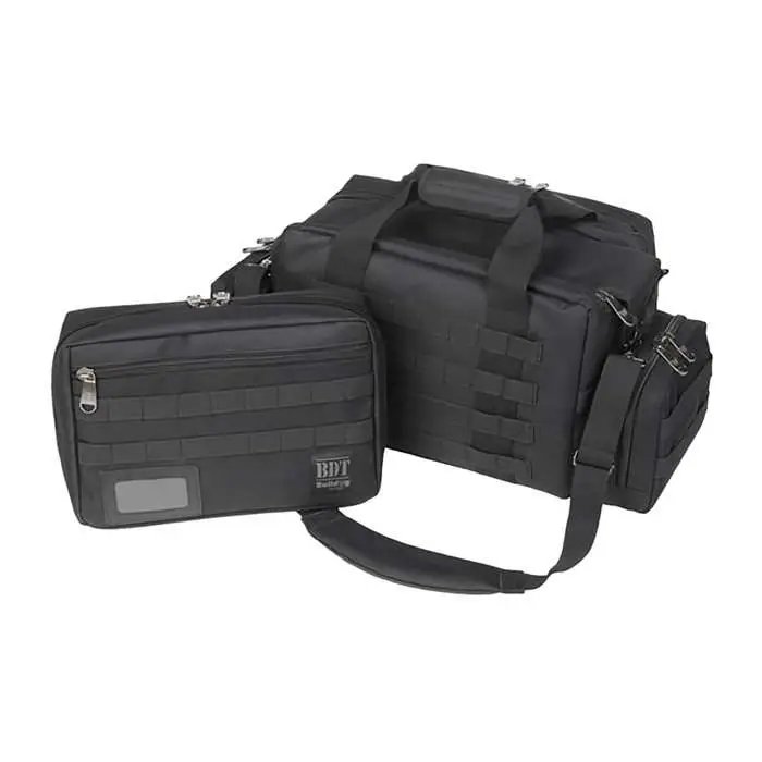 Bulldog BDT930B Tactical Black XL Range Bag 9"x22"x18" MOLLE Pouches - Bulldog - BLACK