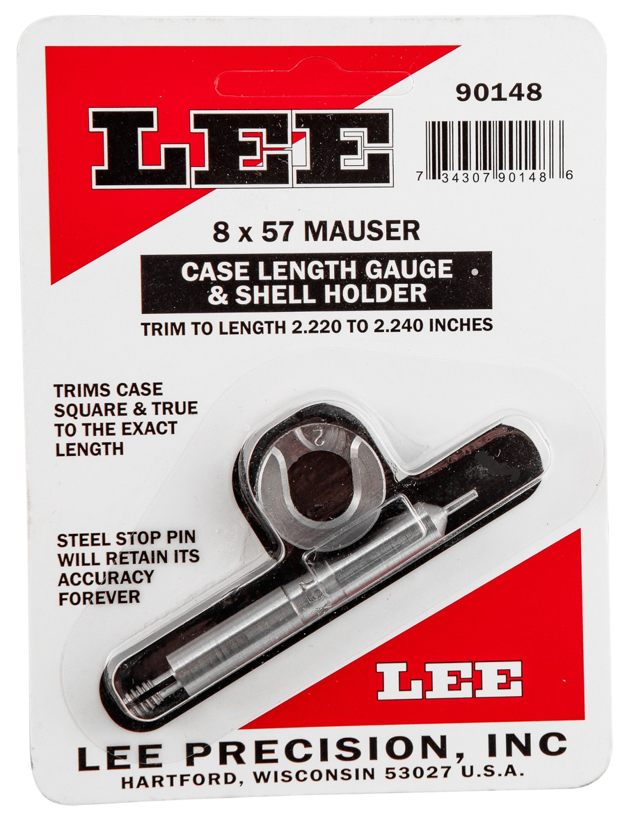 Buy Lee Case Length Gage and Shell Holder 8mm Mauser online