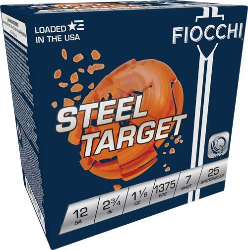 Fiocchi 12S1187 Steel 12GA 2.75" 1-1/8oz #7 1375FPS 250 Rounds - Fiocchi - 12 Gauge