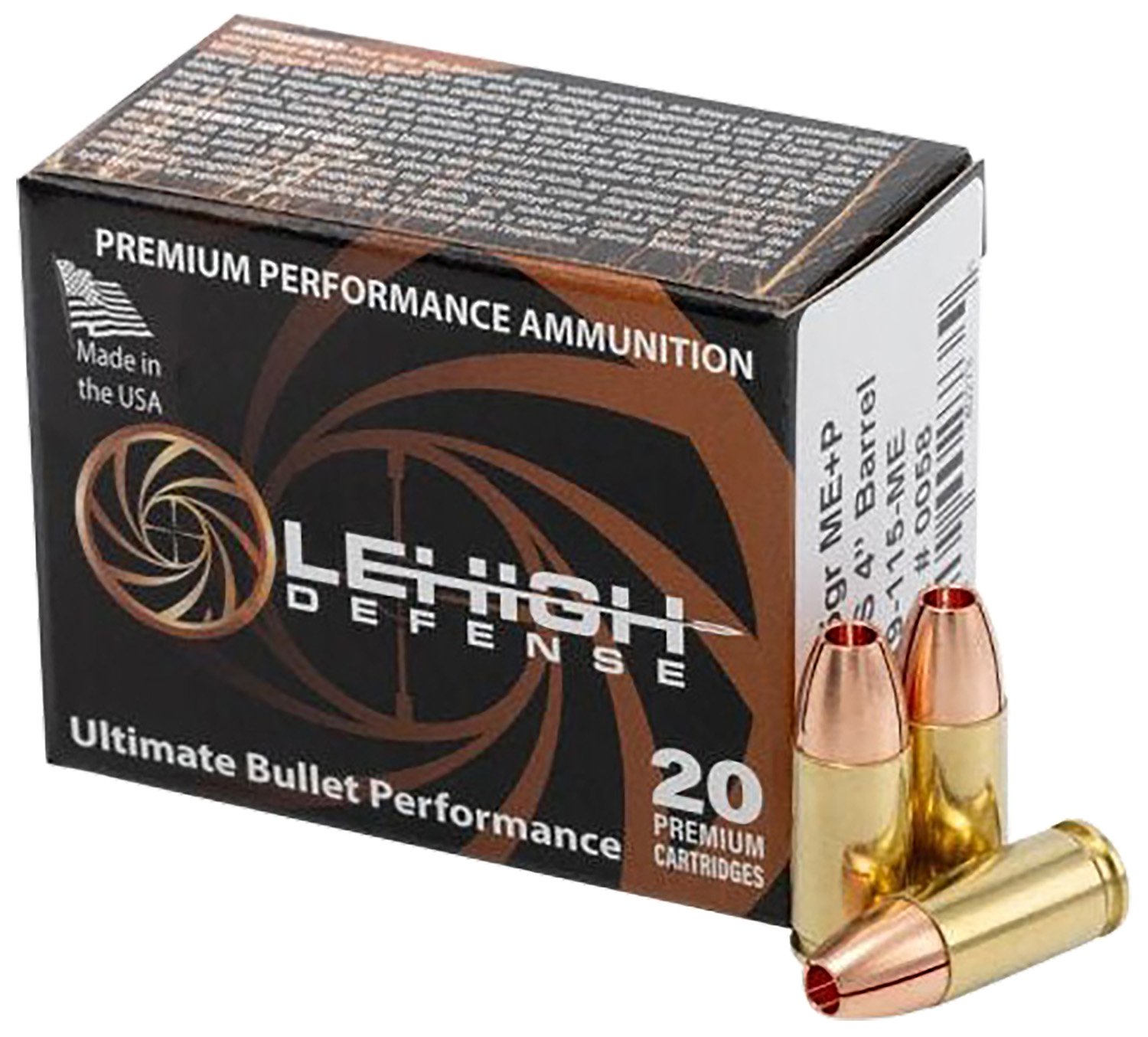 Buy Wilson Combat LA9115ME 9mm+P 115gr Self Defense Ammo 20/Box online