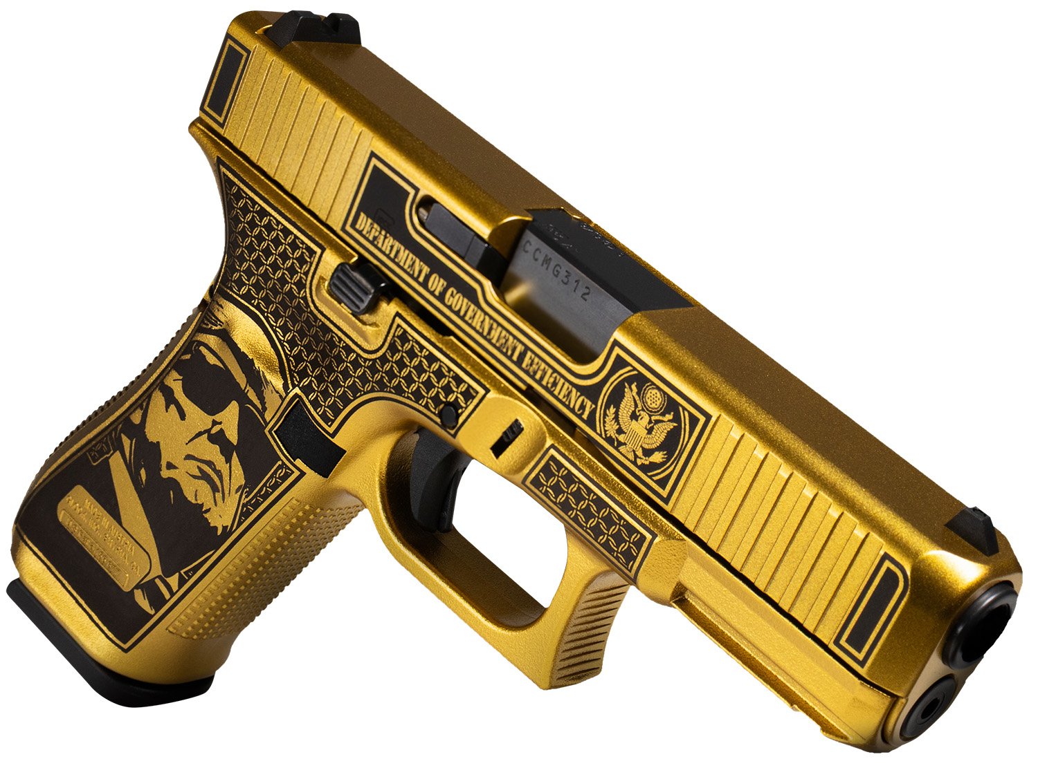 Glock PA475S204MOSNDGE 9mm 17+1 Gold Cerakote 4.49" Barrel Gen 5 MOS