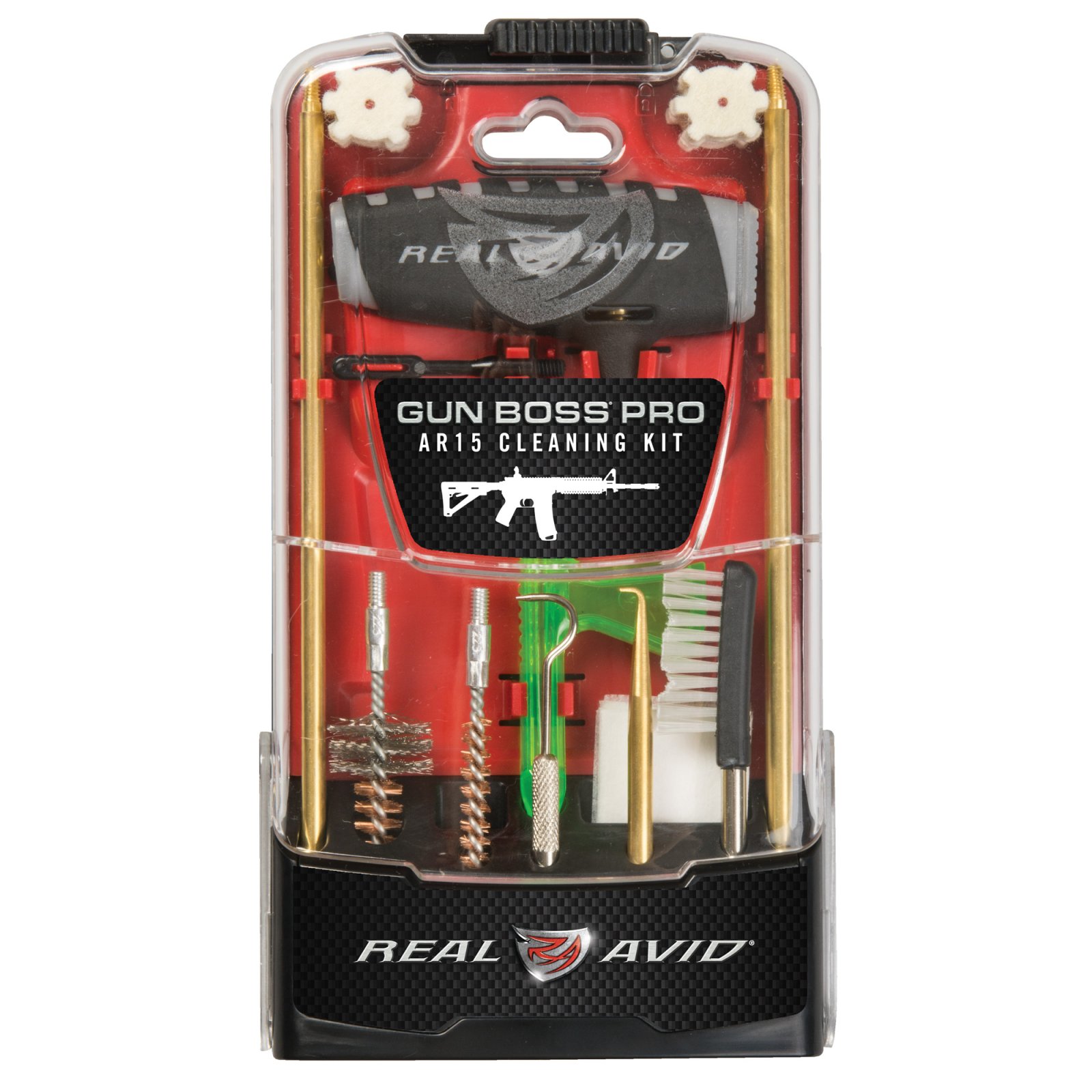 Real Avid Gun Boss Pro AR15 Cleaning Kit .223 Remington 29 in Brass Rods