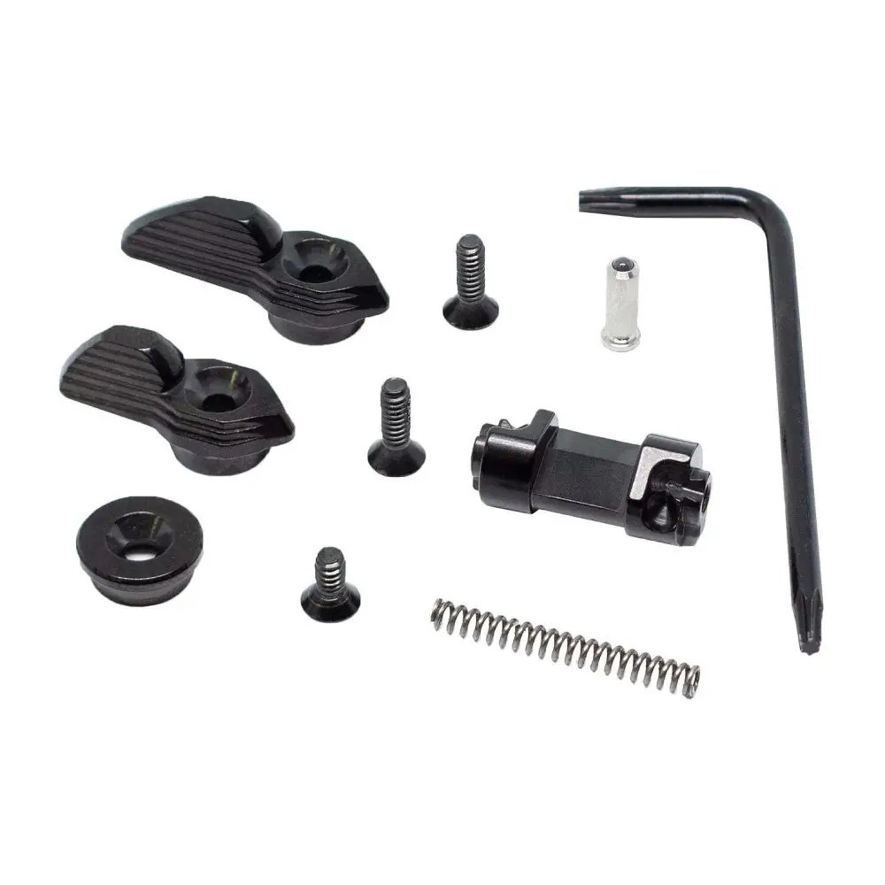 TriggerTech ARSSNB49YCM AR Safety Selector Ambidextrous 45/90 Degree Black