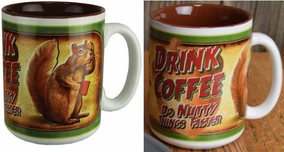 R.EDGE 2459 16oz Ceramic Mug Squirrel Design