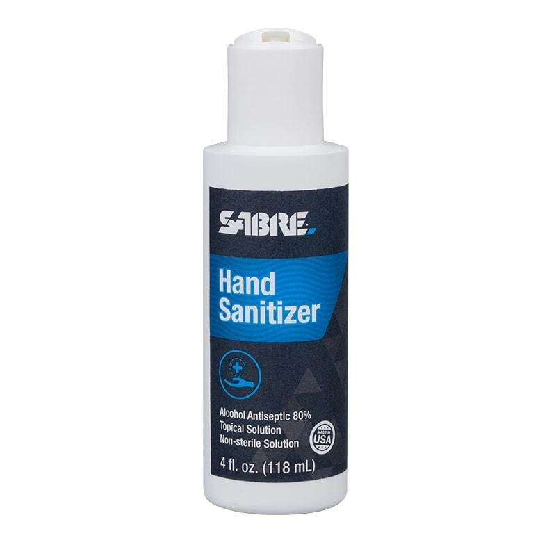 Sabre Liquid Hand Sanitizer (Pop Disk Top) - 4 oz