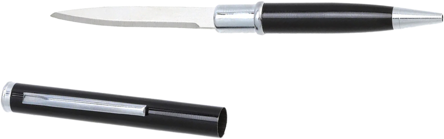 CobraTec Pen Knife Fixed Blade Black - CobraTec Knives