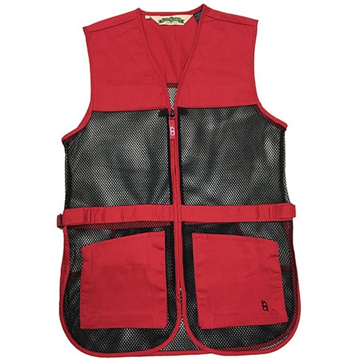 BOB ALLEN FULL MESH DUAL PAD SHOOTING VEST RED M - Bob Allen