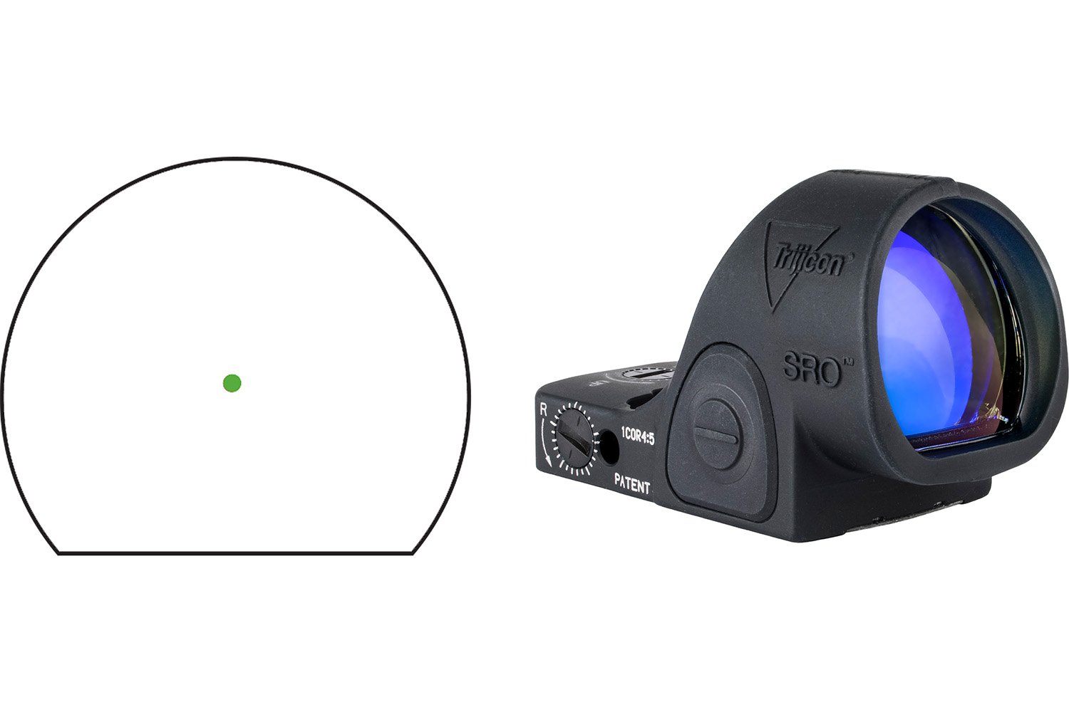 Trijicon SRO (Specialized Reflex Optic) Green Dot 2.5 MOA 1X Magnification