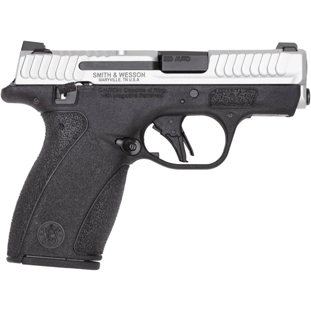 S&W M&P|Bodyguard 2.0 380 Auto 10+1, 12+1 3.100 Black|Silver Polymer (380 Auto)