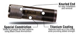 Carlsons 09009 Choke Tube Black Cloud 12GA L-Range Accu-Mag - Carlson's Choke Tubes - .12 GAUGE