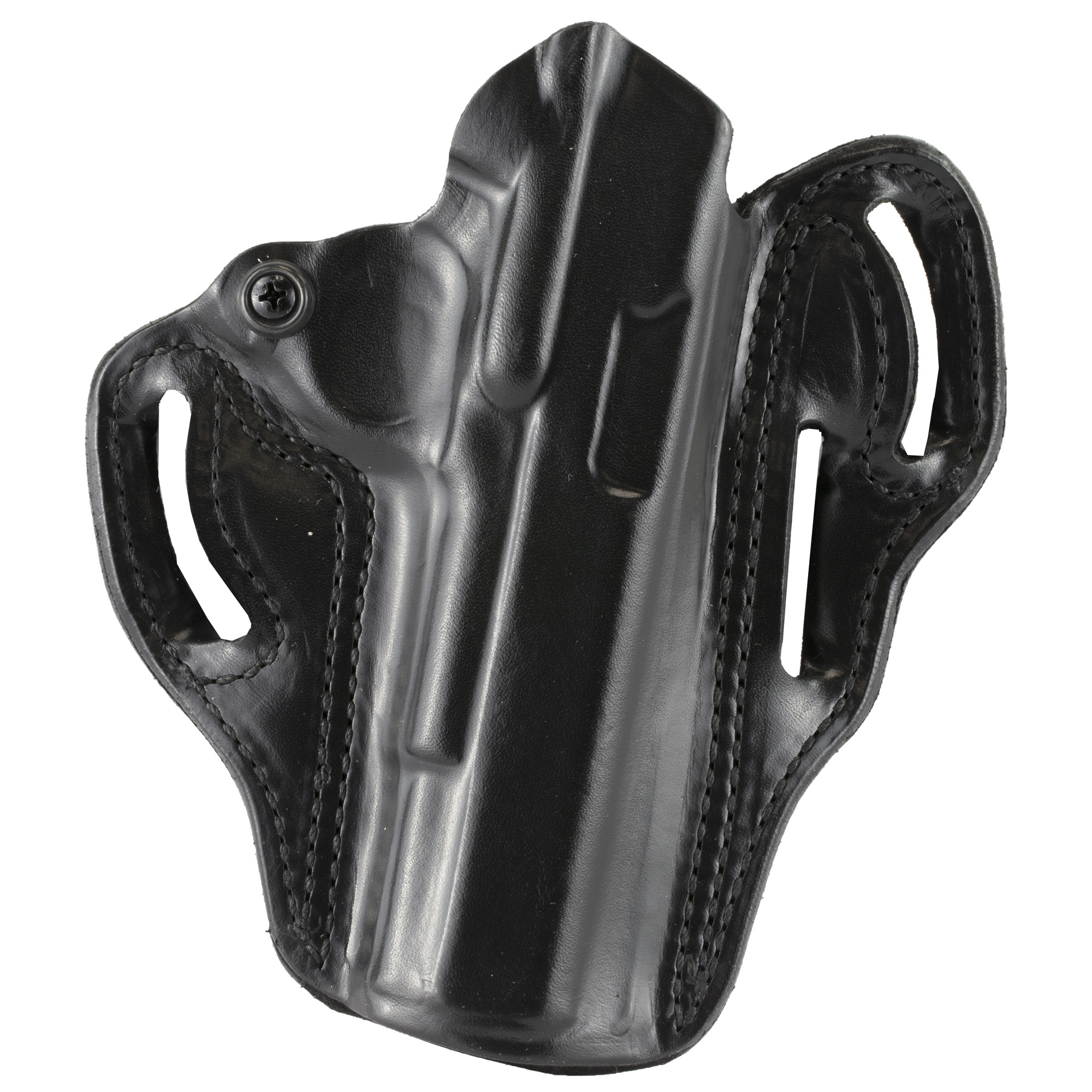 DeSantis 002BA21Z0 Speed Scabbard RH Leather Holster 1911 5" Black - DeSantis