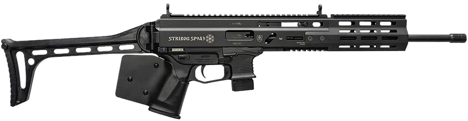 Global Ordnance Stribog SP9A3 9mm 16" 10+1 CA Compliant Black - Grand Power - 9mm Luger (9x19 Parabellum)