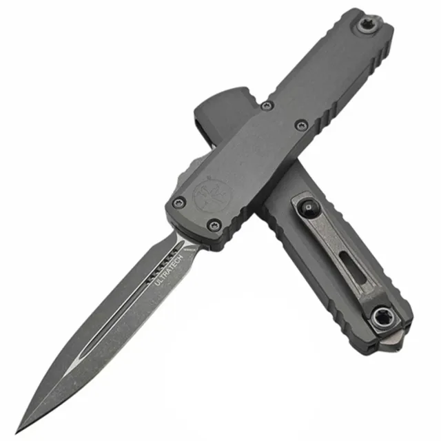 Microtech Ultratech Gen III ZBP 3.55 In D/E Apocalyptic Natural Clear