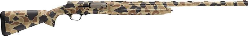 Browning A5 12GA 3.5" 26"VR Vintage Tan Camo Shotgun - Browning - 12 Gauge