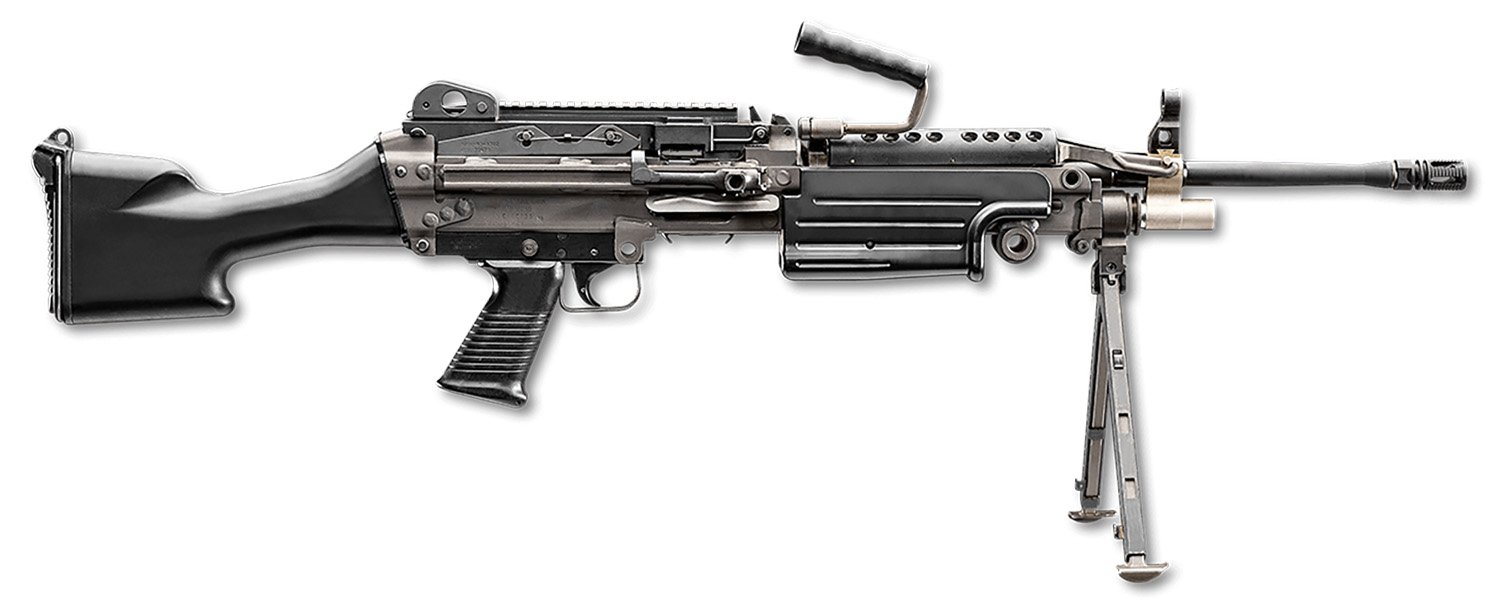 FN M249S 5.56x45mm NATO 18.5" Barrel Black Fixed Stock Optics - FN America - 223 Rem | 5.56 NATO