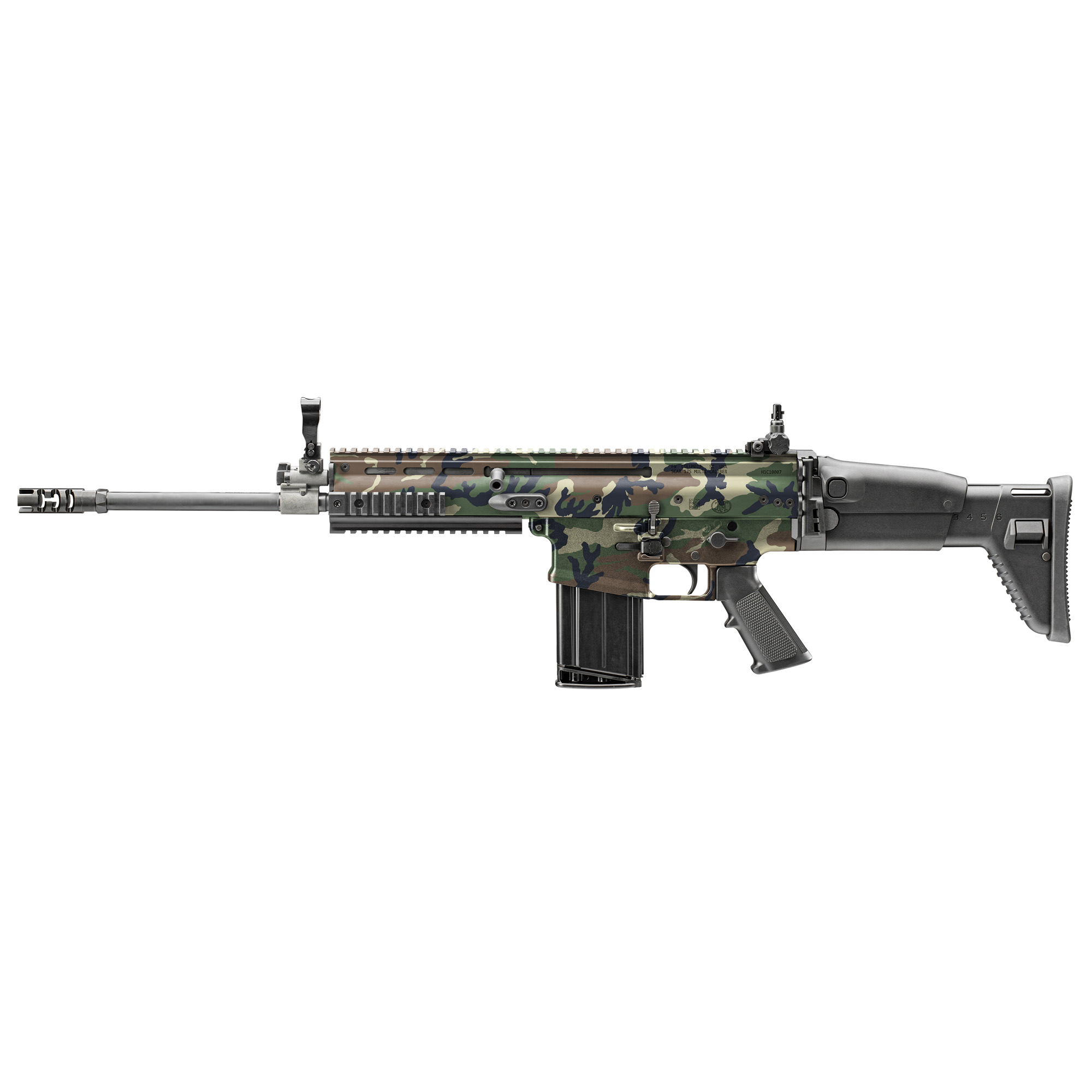 FN SCAR 17S NRCH 308 Semi-Auto Rifle 16.25 Woodland Camo 20+1