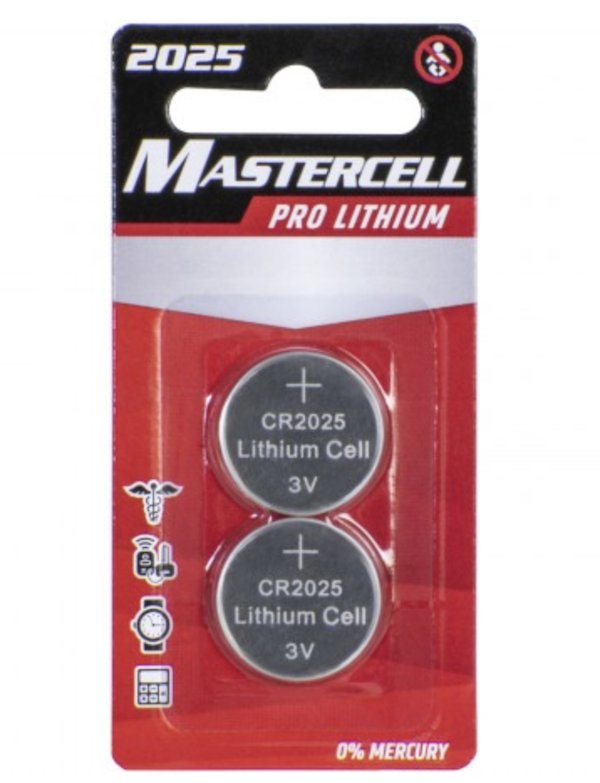 DORCY 2 PACK LITHIUM 2025 COIN CELL                         - DORCY LIGHTS & BATTERIES