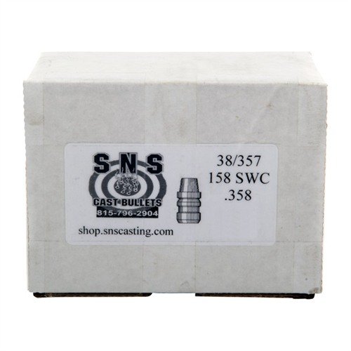 SNS SS38158SWC 38 Cal .358" 158gr SWC Lead Bullets 500/Box - SNS CAST BULLETS - 38 CALIBER
