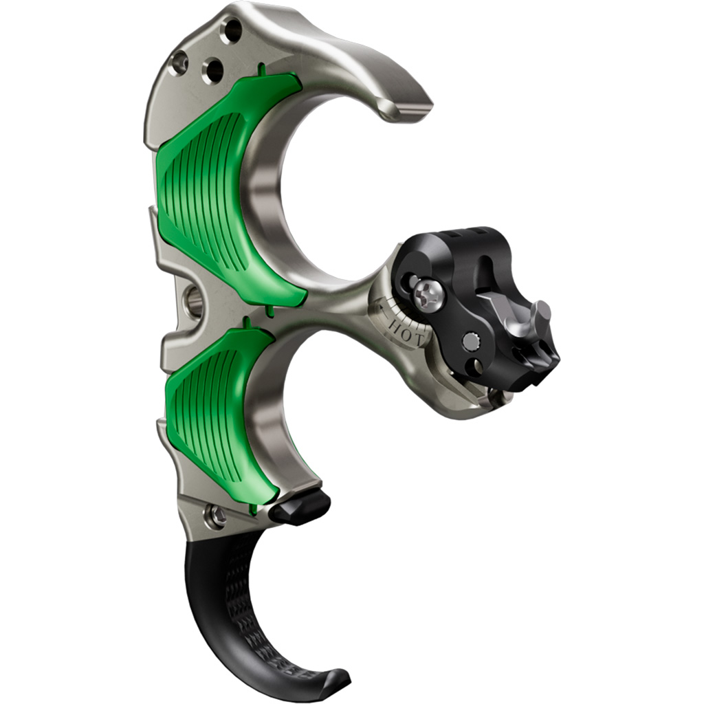 Tru Ball THAF-GRQS-M Aileron HBC Flex Release Green/Quick Silver 3 Finger - TRU Ball