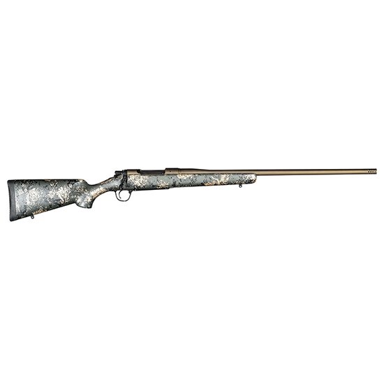 Christensen Arms Mesa FFT 7mm Rem Mag, 22" Stainless Steel Barrel, Burnt Bronze Cerakote, Green/Black/Tan Carbon Fiber Stock, 3-Round Capacity - CHRISTENSEN ARMS - 7mm Rem Mag